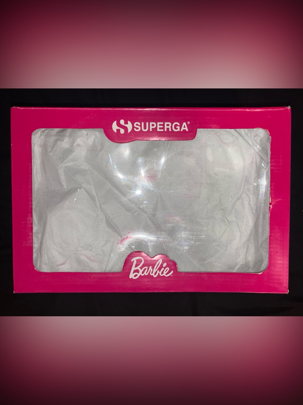 NEW SuperGA x Barbie 2790 Platform Sneaker in White-Pink For Women's Size 7 - Picture 3 of 3